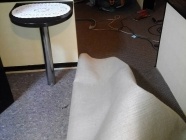 店舗内の床カーペット張替え工事